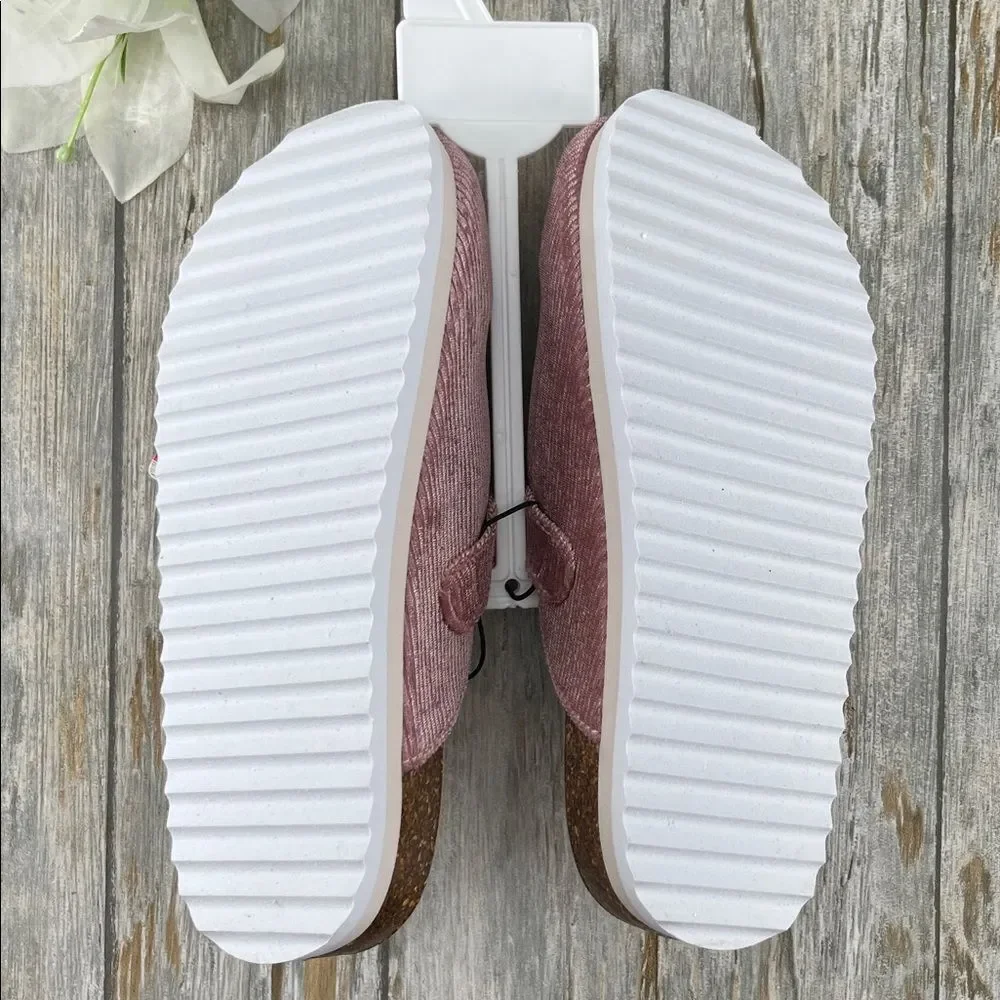 Little Girls Justice Unlined Platform Clogs Shoes Size 3